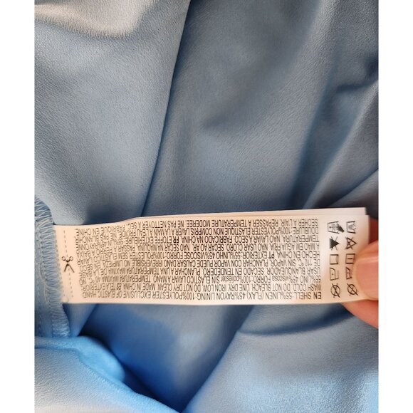 NWT Forever 21 Blue Sleeveless Longline Dress With Stretch Back Panel S - Picture 4 of 4